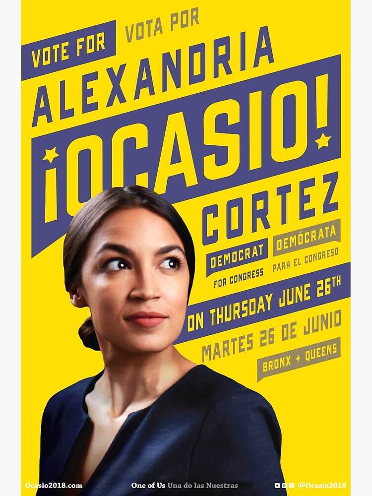 Alexandria Ocasio campaign poster