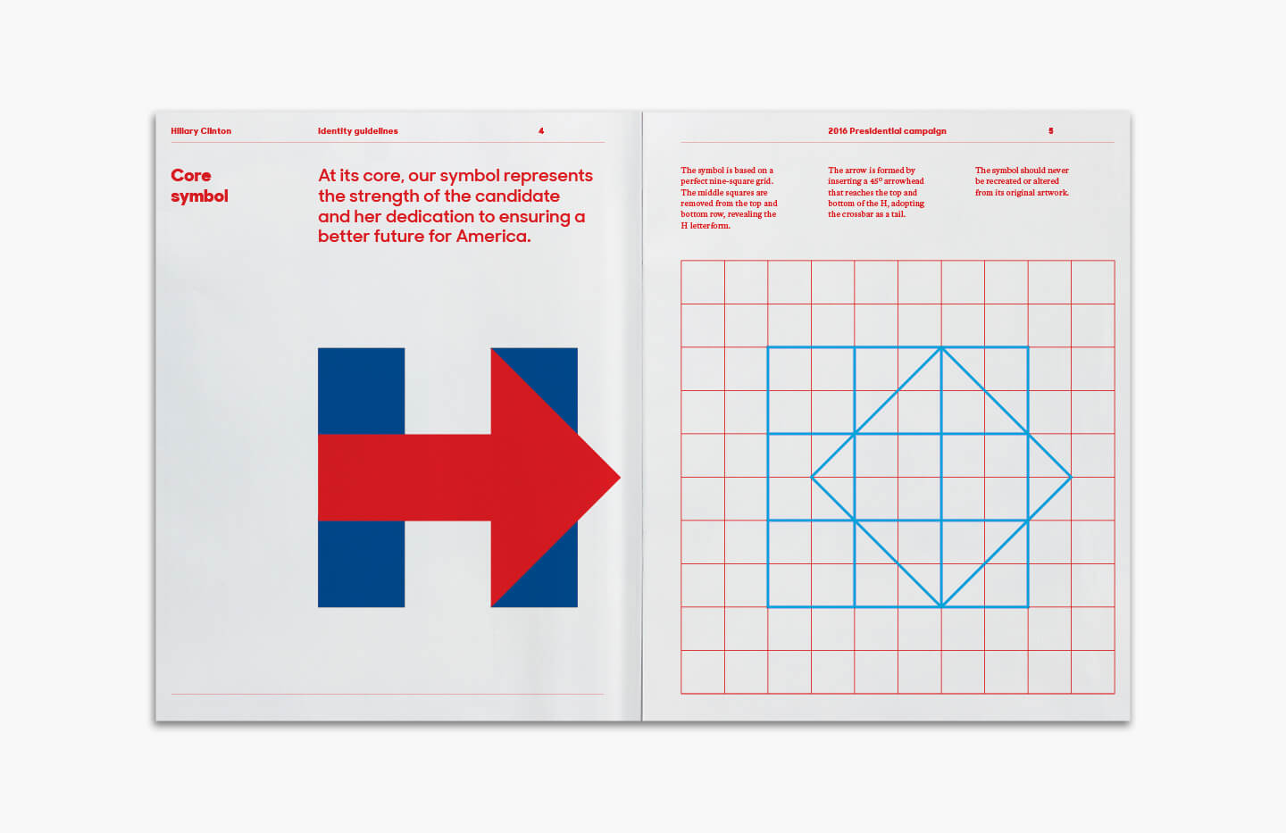 Sketches of Hillary Clinton campaign logo